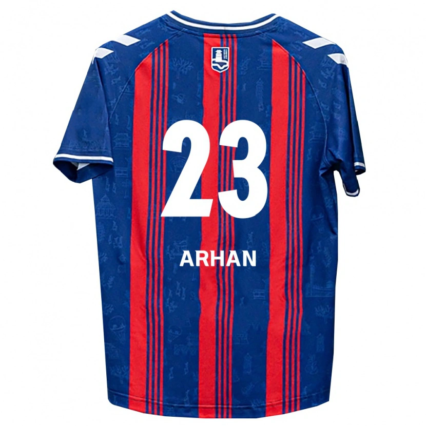 Danxen Niño Camiseta Pratama Arhan #23 Azul Rojo Blanco 1ª Equipación 2026/27 La Camisa México