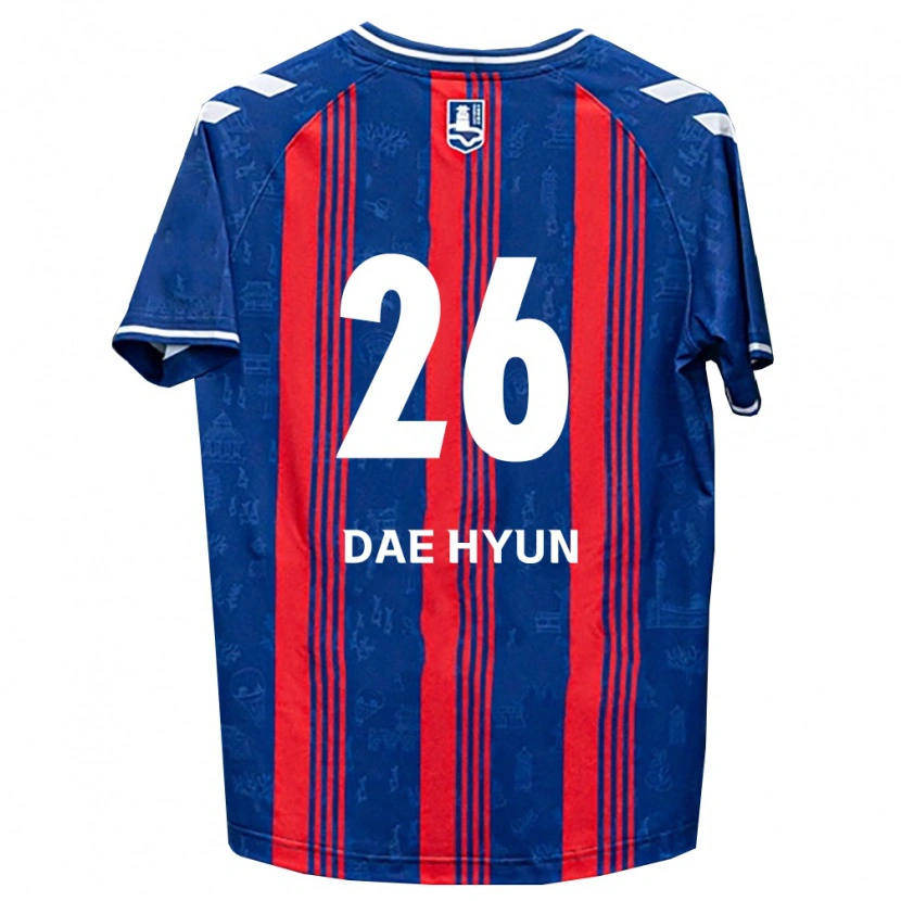 Danxen Niño Camiseta Dae-Hyun Kim #26 Azul Rojo Blanco 1ª Equipación 2026/27 La Camisa México