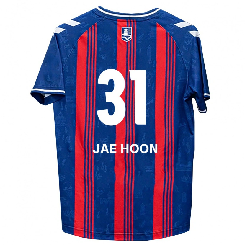 Danxen Niño Camiseta Jae-Hoon Lee #31 Azul Rojo Blanco 1ª Equipación 2026/27 La Camisa México