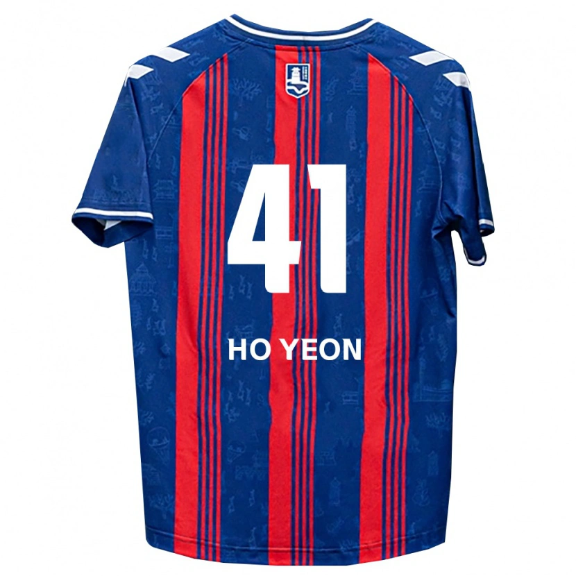 Danxen Niño Camiseta Ho-Yeon Joo #41 Azul Rojo Blanco 1ª Equipación 2026/27 La Camisa México