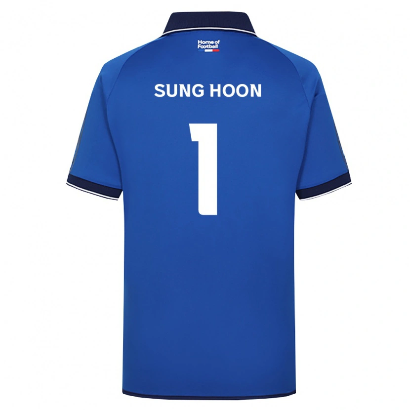 Danxen Niño Camiseta Sung-Hoon Cho #1 Azul Real Blanco Rojo 1ª Equipación 2026/27 La Camisa México