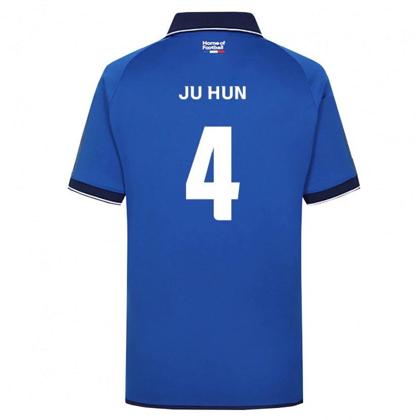 Danxen Niño Camiseta Ju-Hun Song #4 Azul Real Blanco Rojo 1ª Equipación 2026/27 La Camisa México