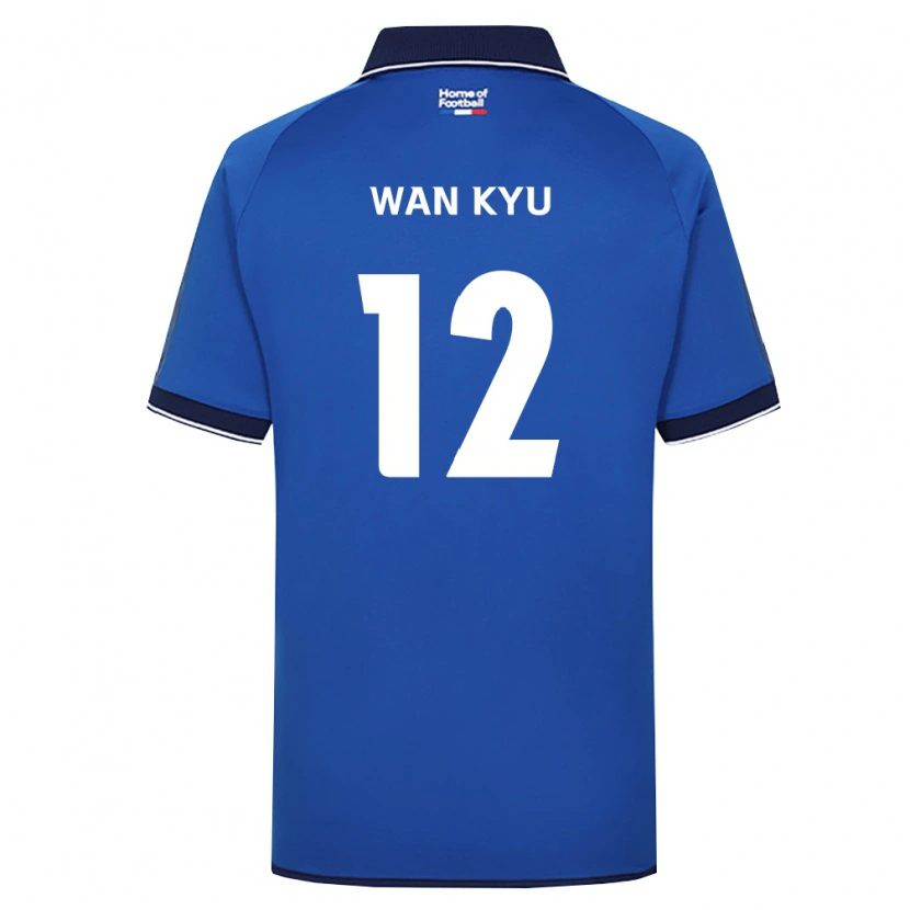 Danxen Niño Camiseta Wan-Kyu Kwon #12 Azul Real Blanco Rojo 1ª Equipación 2026/27 La Camisa México