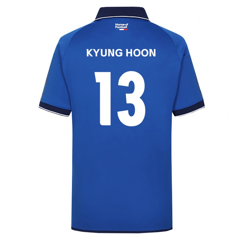 Danxen Niño Camiseta Kyung-Hoon Park #13 Azul Real Blanco Rojo 1ª Equipación 2026/27 La Camisa México