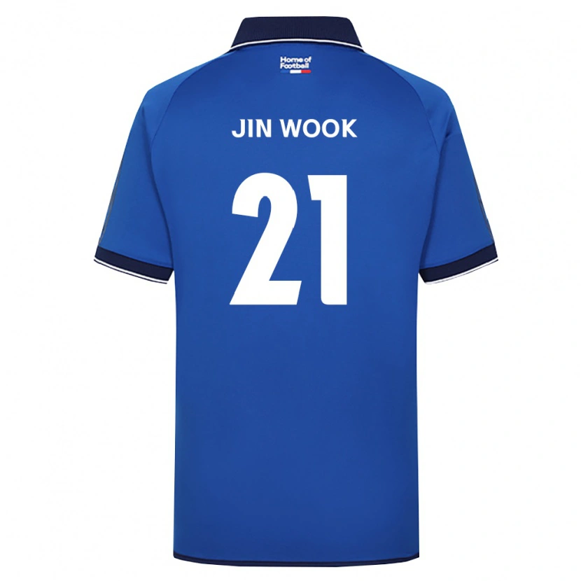 Danxen Niño Camiseta Jin-Wook Yoo #21 Azul Real Blanco Rojo 1ª Equipación 2026/27 La Camisa México
