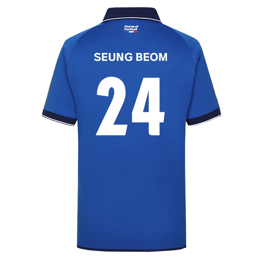Danxen Niño Camiseta Seung-Beom Ko #24 Azul Real Blanco Rojo 1ª Equipación 2026/27 La Camisa México