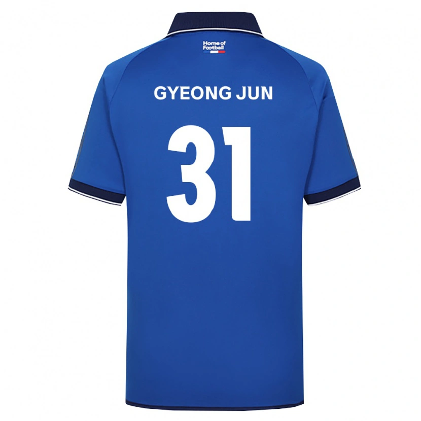 Danxen Niño Camiseta Gyeong-Jun Lee #31 Azul Real Blanco Rojo 1ª Equipación 2026/27 La Camisa México