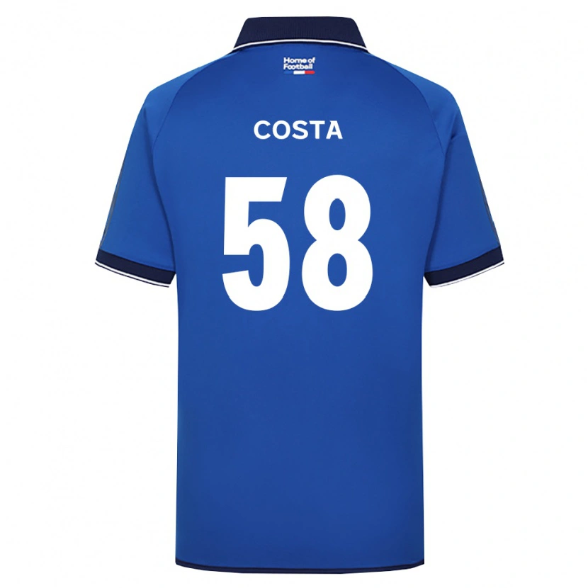 Danxen Niño Camiseta Bruno Costa #58 Azul Real Blanco Rojo 1ª Equipación 2026/27 La Camisa México