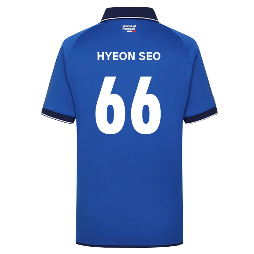Danxen Niño Camiseta Hyeon-Seo Han #66 Azul Real Blanco Rojo 1ª Equipación 2026/27 La Camisa México