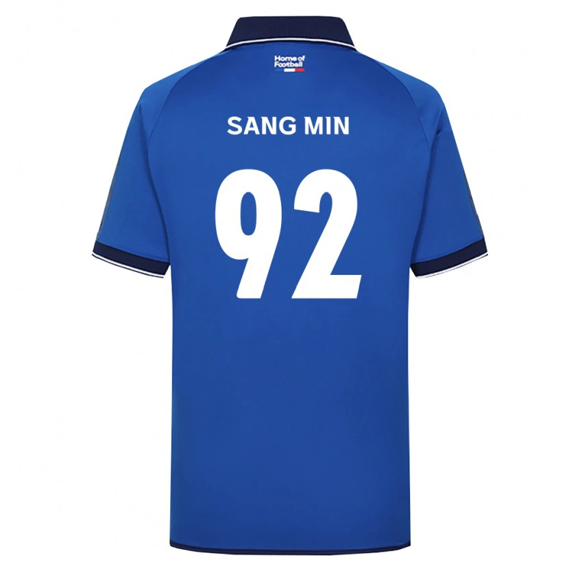 Danxen Niño Camiseta Sang-Min Lee #92 Azul Real Blanco Rojo 1ª Equipación 2026/27 La Camisa México