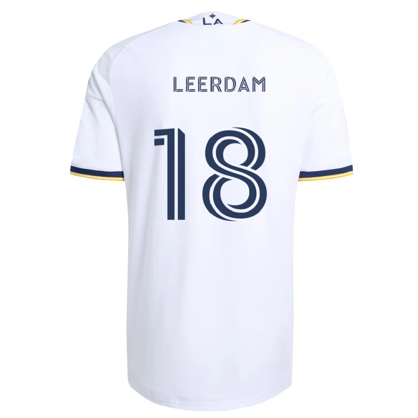 Danxen Niño Camiseta Kelvin Leerdam #18 Azul Amarillo Y Blanco 1ª Equipación 2026/27 La Camisa México