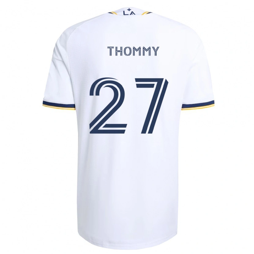 Danxen Niño Camiseta Erik Thommy #27 Azul Amarillo Y Blanco 1ª Equipación 2026/27 La Camisa México