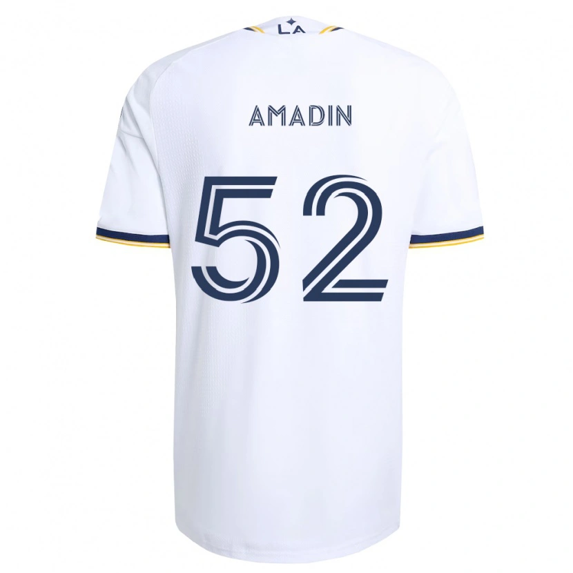 Danxen Niño Camiseta Elijah Amadin #52 Azul Amarillo Y Blanco 1ª Equipación 2026/27 La Camisa México