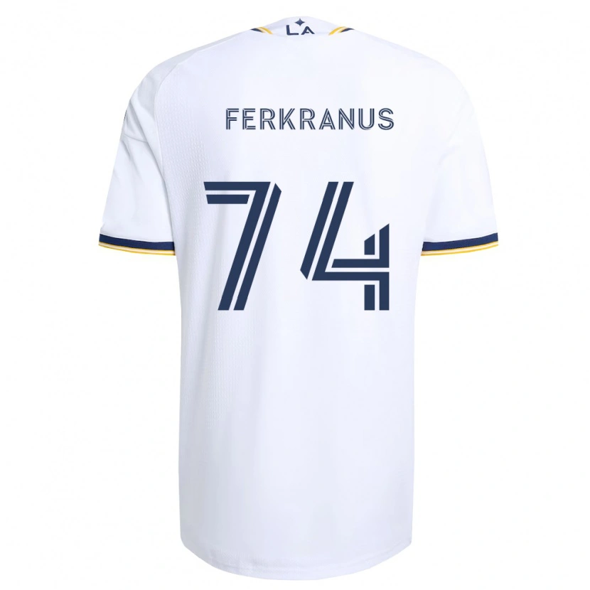 Danxen Niño Camiseta Marcus Ferkranus #74 Azul Amarillo Y Blanco 1ª Equipación 2026/27 La Camisa México