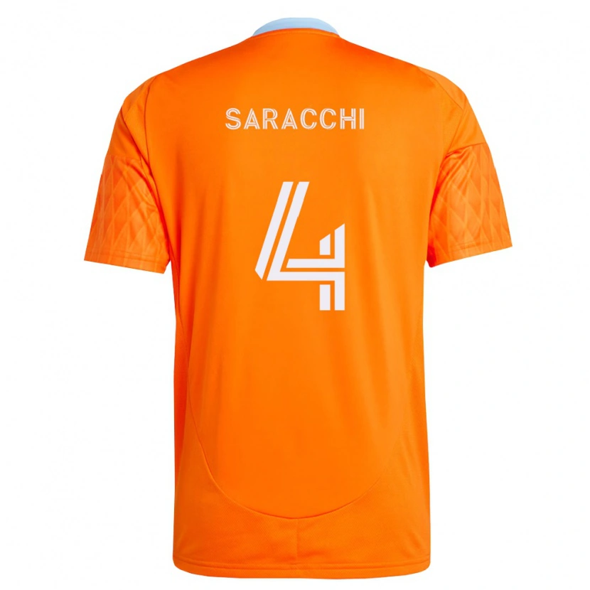 Danxen Niño Camiseta Marcelo Saracchi #4 Naranja Blanco 1ª Equipación 2026/27 La Camisa México