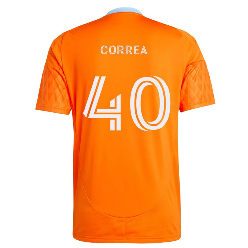 Danxen Niño Camiseta Enrique Correa #40 Naranja Blanco 1ª Equipación 2026/27 La Camisa México