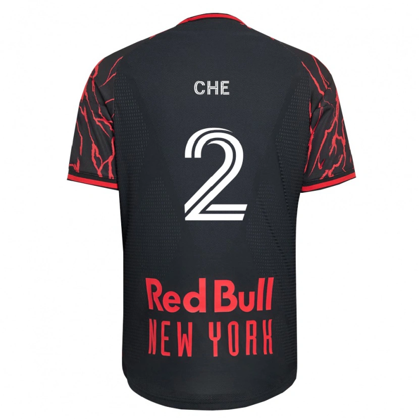 Danxen Niño Camiseta Justin Che #2 Rojo Negro Blanco 1ª Equipación 2026/27 La Camisa México
