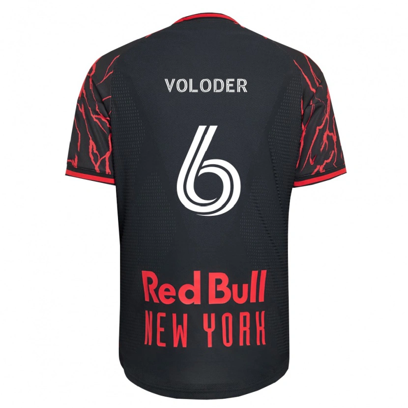 Danxen Niño Camiseta Robert Voloder #6 Rojo Negro Blanco 1ª Equipación 2026/27 La Camisa México