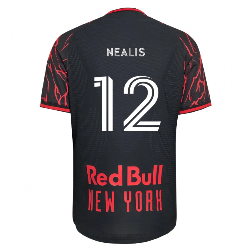 Danxen Niño Camiseta Dylan Nealis #12 Rojo Negro Blanco 1ª Equipación 2026/27 La Camisa México