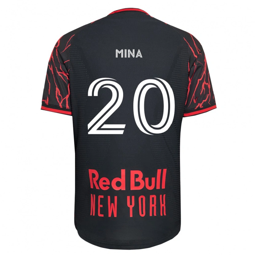 Danxen Niño Camiseta Juan Mina #20 Rojo Negro Blanco 1ª Equipación 2026/27 La Camisa México