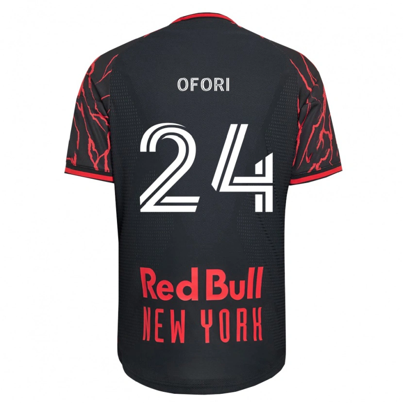 Danxen Niño Camiseta Curtis Ofori #24 Rojo Negro Blanco 1ª Equipación 2026/27 La Camisa México