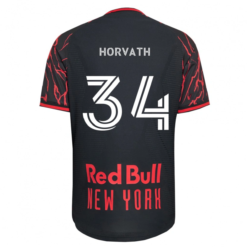 Danxen Niño Camiseta Ethan Horvath #34 Rojo Negro Blanco 1ª Equipación 2026/27 La Camisa México