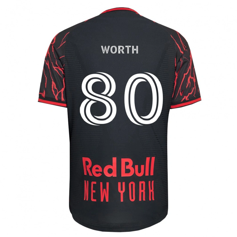 Danxen Niño Camiseta Nate Worth #80 Rojo Negro Blanco 1ª Equipación 2026/27 La Camisa México
