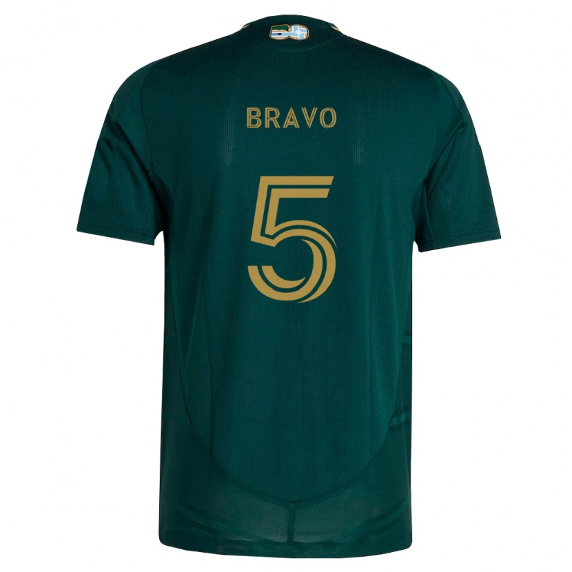 Danxen Niño Camiseta Claudio Bravo #5 Verde Oscuro Marrón 1ª Equipación 2026/27 La Camisa México