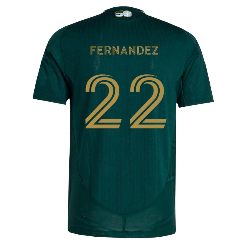 Danxen Niño Camiseta Omir Fernandez #22 Verde Oscuro Marrón 1ª Equipación 2026/27 La Camisa México