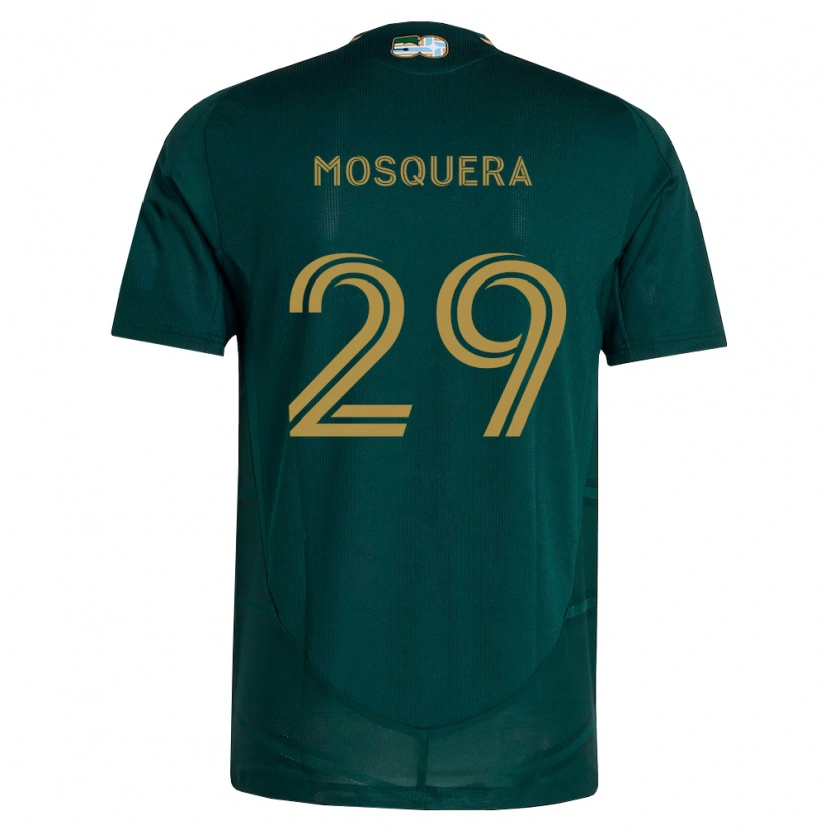 Danxen Niño Camiseta Juan Mosquera #29 Verde Oscuro Marrón 1ª Equipación 2026/27 La Camisa México