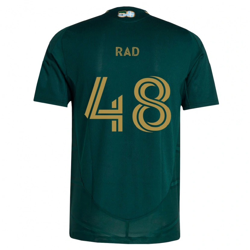 Danxen Niño Camiseta Kaveh Rad #48 Verde Oscuro Marrón 1ª Equipación 2026/27 La Camisa México