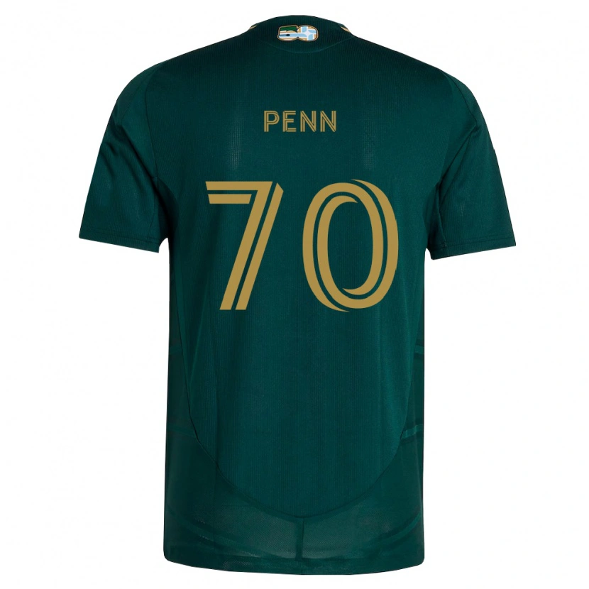 Danxen Niño Camiseta Josh Penn #70 Verde Oscuro Marrón 1ª Equipación 2026/27 La Camisa México
