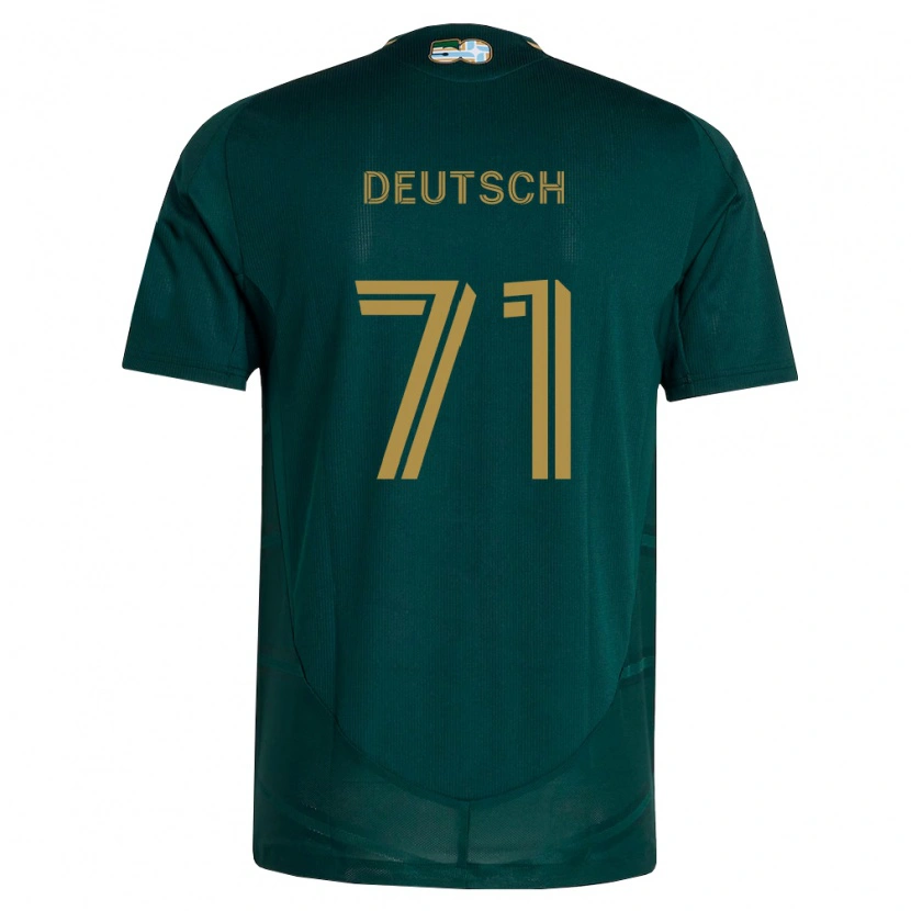 Danxen Niño Camiseta Maverick Deutsch #71 Verde Oscuro Marrón 1ª Equipación 2026/27 La Camisa México
