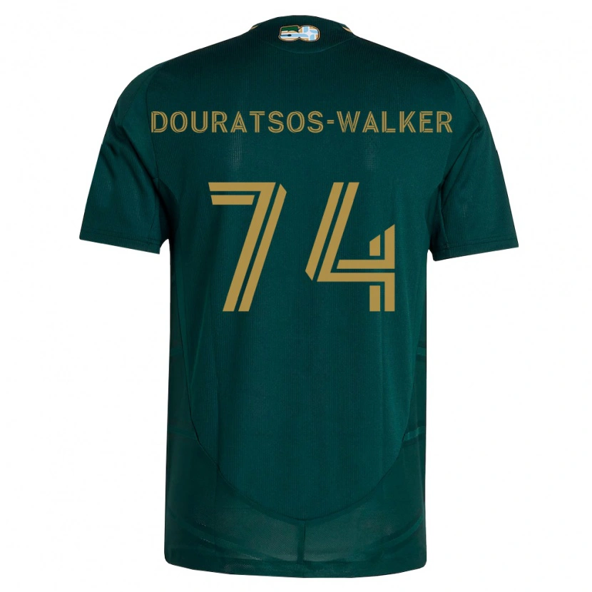 Danxen Niño Camiseta Elias Douratsos-Walker #74 Verde Oscuro Marrón 1ª Equipación 2026/27 La Camisa México