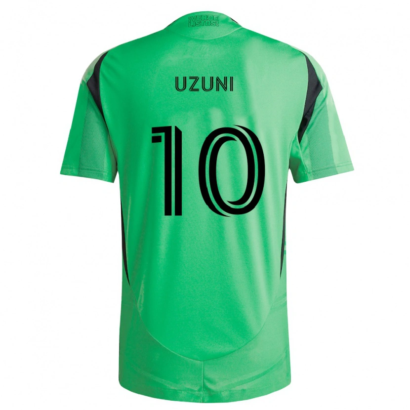 Danxen Niño Camiseta Myrto Uzuni #10 Verde Esmeralda Negro 1ª Equipación 2026/27 La Camisa México