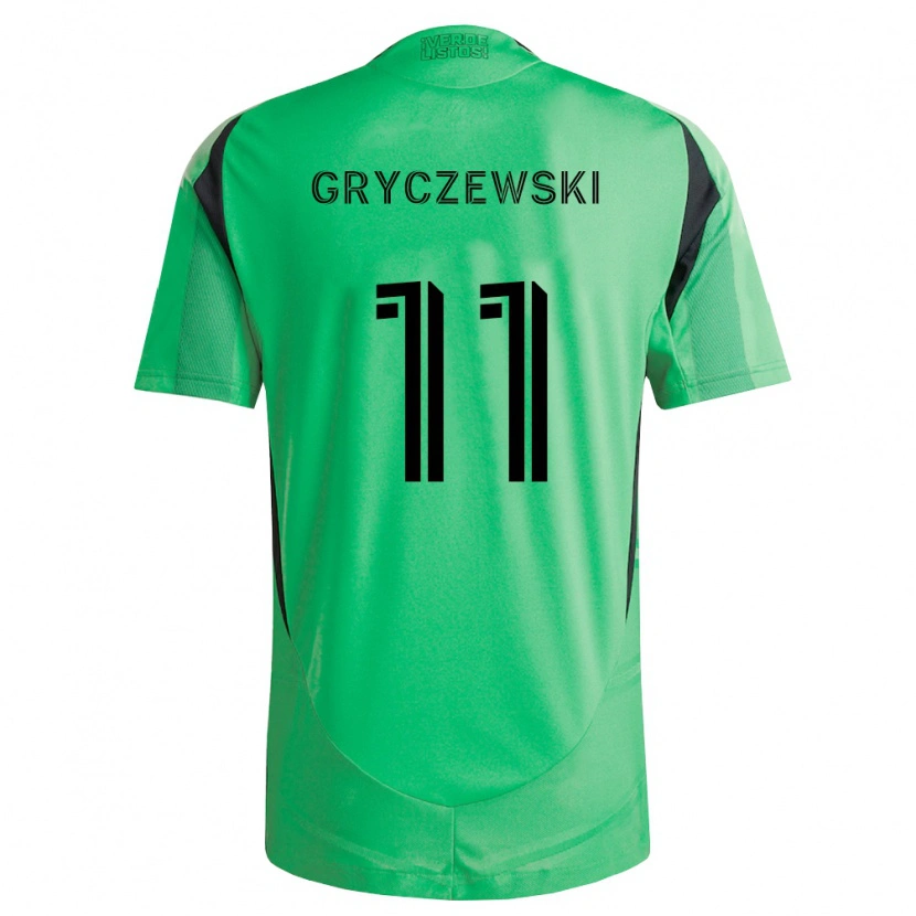 Danxen Niño Camiseta Patrick Gryczewski #11 Verde Esmeralda Negro 1ª Equipación 2026/27 La Camisa México