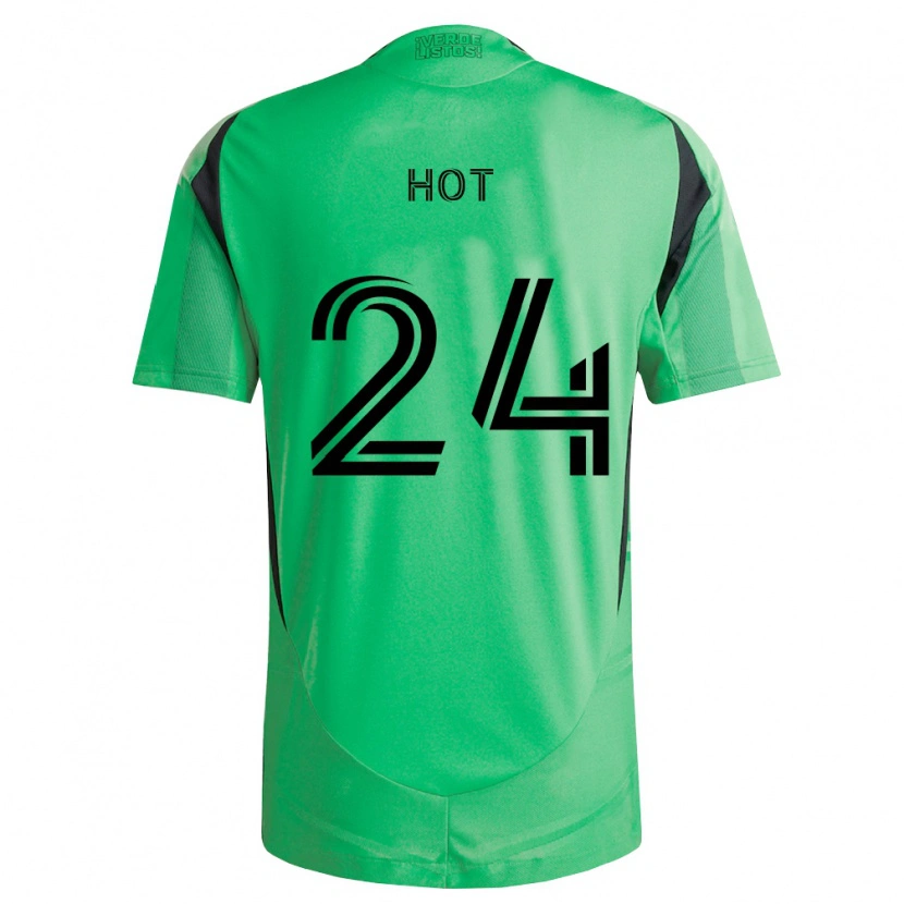 Danxen Niño Camiseta Kenan Hot #24 Verde Esmeralda Negro 1ª Equipación 2026/27 La Camisa México