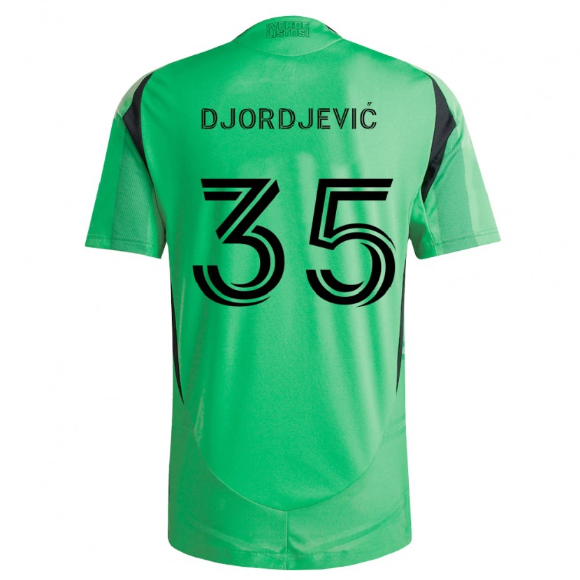 Danxen Niño Camiseta Mateja Djordjević #35 Verde Esmeralda Negro 1ª Equipación 2026/27 La Camisa México
