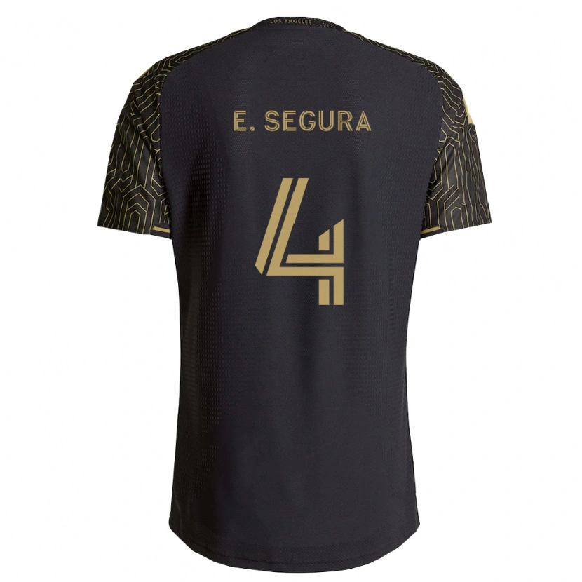 Danxen Niño Camiseta Eddie Segura #4 Marrón Negro 1ª Equipación 2026/27 La Camisa México