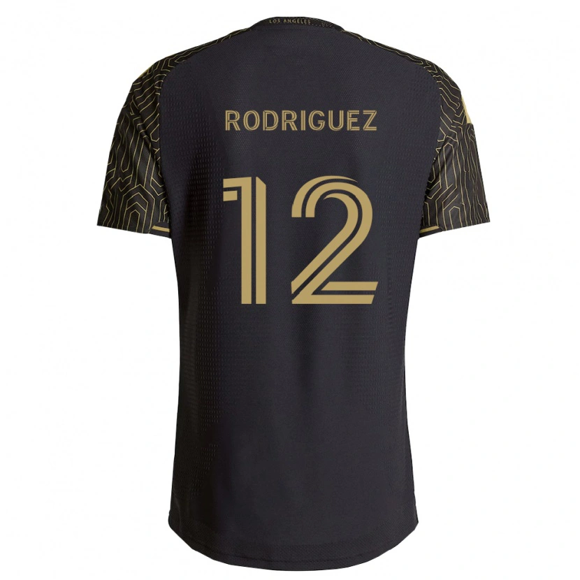 Danxen Niño Camiseta Jeremi Rodriguez #12 Marrón Negro 1ª Equipación 2026/27 La Camisa México