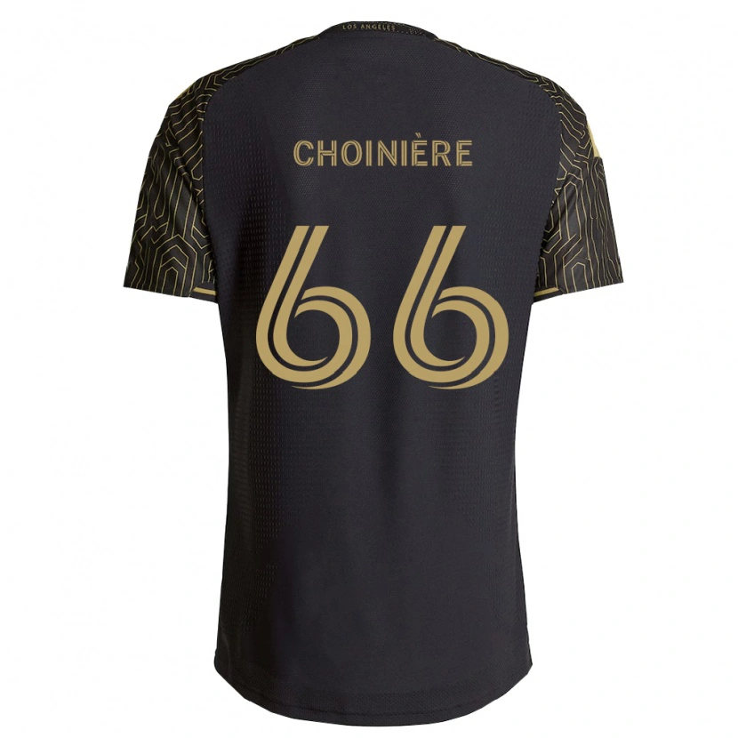 Danxen Niño Camiseta Mathieu Choinière #66 Marrón Negro 1ª Equipación 2026/27 La Camisa México
