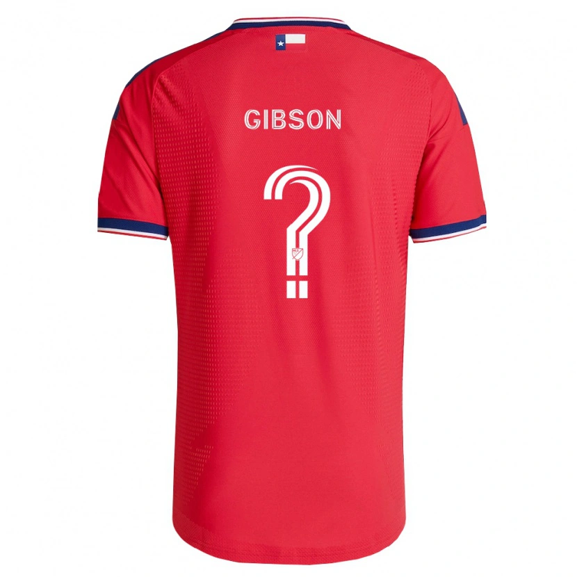 Danxen Niño Camiseta Jonah Gibson #0 Rojo Azul Blanco 1ª Equipación 2026/27 La Camisa México