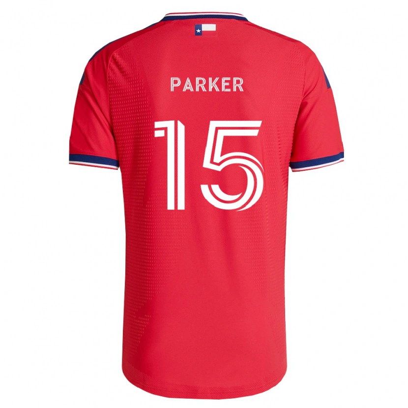 Danxen Niño Camiseta Isaiah Parker #15 Rojo Azul Blanco 1ª Equipación 2026/27 La Camisa México