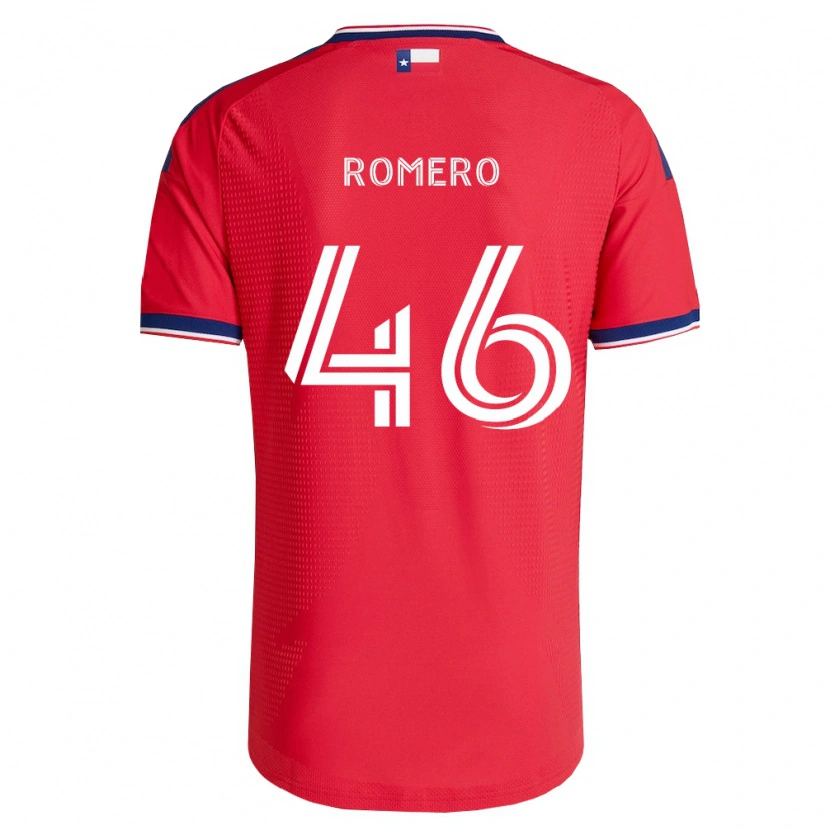 Danxen Niño Camiseta Isaac Romero #46 Rojo Azul Blanco 1ª Equipación 2026/27 La Camisa México