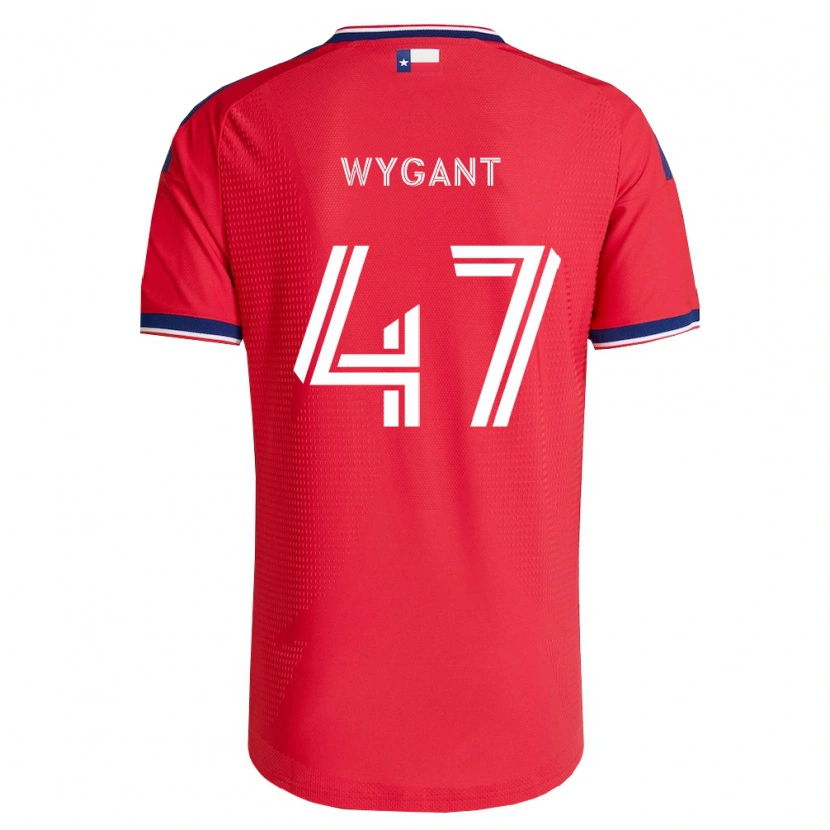 Danxen Niño Camiseta Christian Wygant #47 Rojo Azul Blanco 1ª Equipación 2026/27 La Camisa México