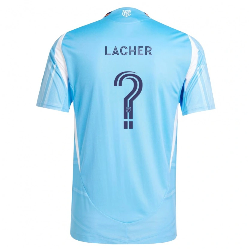 Danxen Niño Camiseta Julien Lacher #0 Azul Cielo Blanco 1ª Equipación 2026/27 La Camisa México