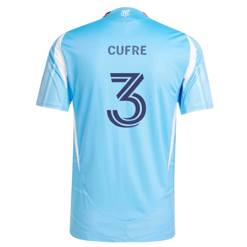 Danxen Niño Camiseta Braian Cufré #3 Azul Cielo Blanco 1ª Equipación 2026/27 La Camisa México