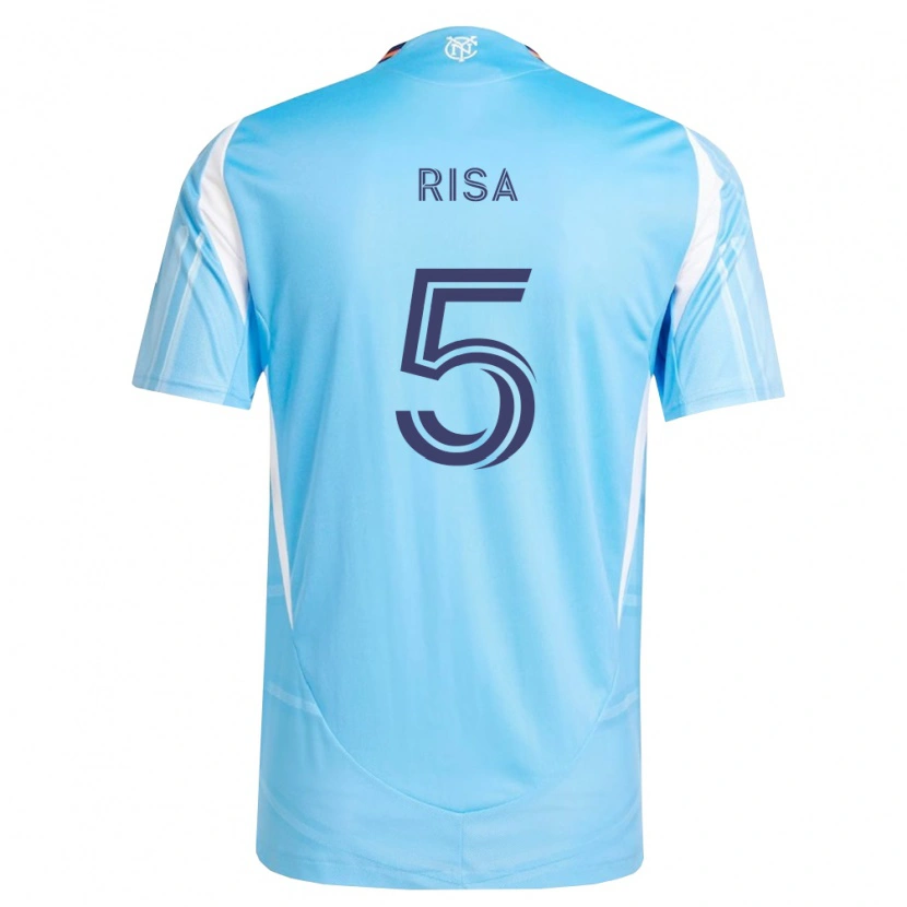 Danxen Niño Camiseta Birk Risa #5 Azul Cielo Blanco 1ª Equipación 2026/27 La Camisa México