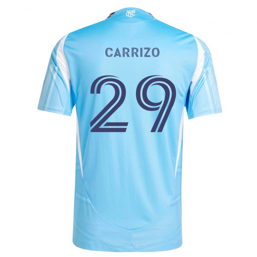 Danxen Niño Camiseta Máximo Carrizo #29 Azul Cielo Blanco 1ª Equipación 2026/27 La Camisa México