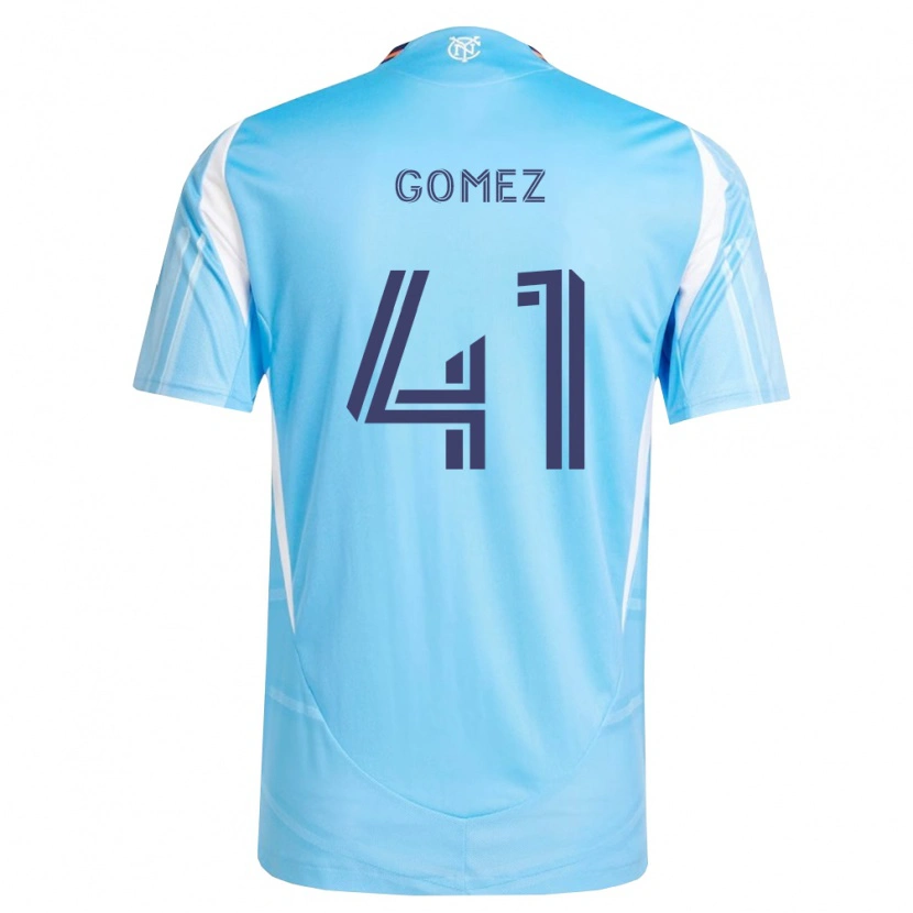 Danxen Niño Camiseta Julián Gómez #41 Azul Cielo Blanco 1ª Equipación 2026/27 La Camisa México